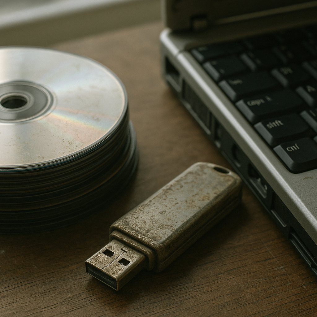Physical digital media from the era of early 4oD streaming history